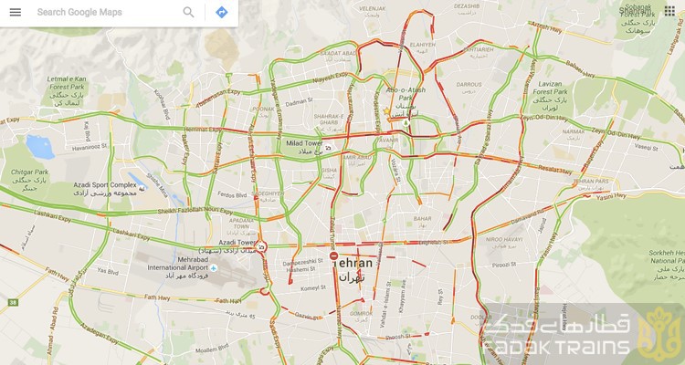 گوگل مپ تهران
