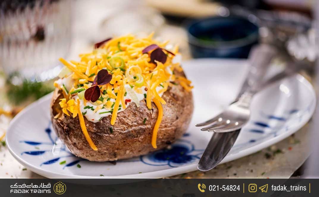 سیب‌زمینی پخته یا تنوری