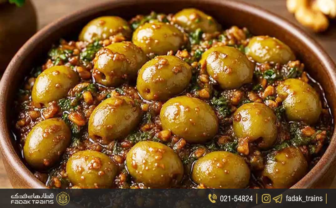 زیتون پرورده از سوغات رشت