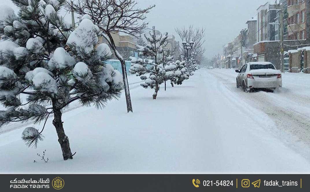 سفر به زنجان؛ کوه‌های رنگی زیر برف