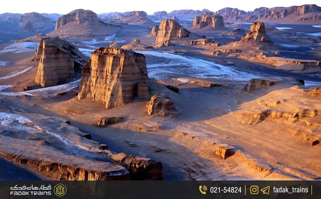 کویر لوت (شهداد) در زمستان