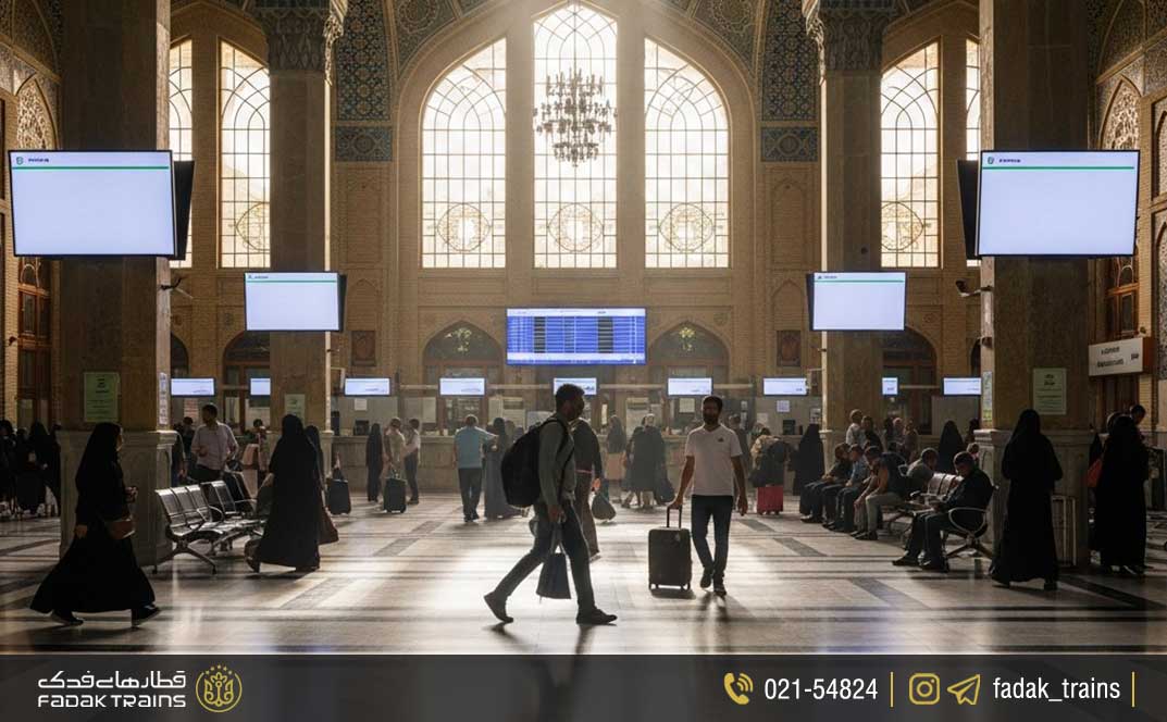 دفتر فروش بلیط قطار در قم
