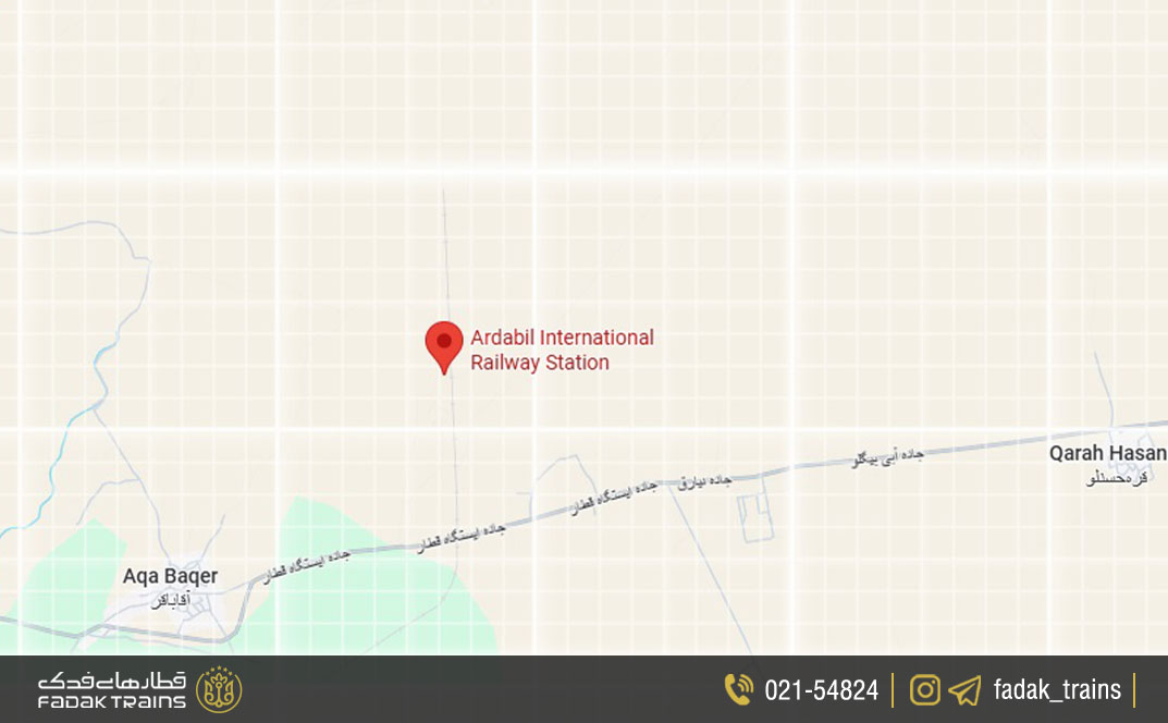 تصویر نقشه ایستگاه راه آهن اردبیل